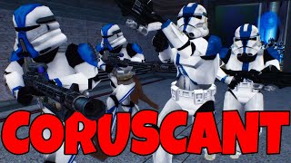 Coruscant Ground Defenses Deployed  Star Wars BFII Clone Wars Extended Mod [upl. by Allesiram507]