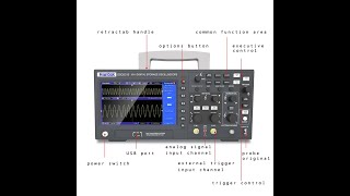 Hantek DSO2D15 Digital Oscilloscope DSO2C10 2D10 2 Channels 150MHz Osciloscópio 25MHz Signal Genera [upl. by Catton]