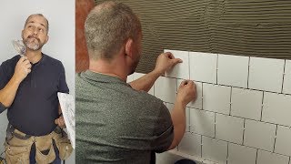 How To Install Inexpensive Ceramic Tile In Your Shower [upl. by Ocir]