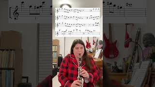 Learn how to play the music to Leroy Anderson’s “Sleigh Ride” clarinet shorts [upl. by Alliehs7]