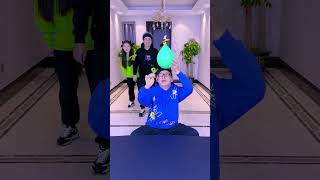 Balloon Cutting Challenge High Energy and HeartPounding SpeedFunnyfamily Partygames Funny [upl. by Ltney]