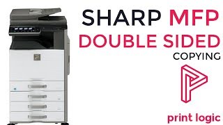 Double Sided Copying  Sharp MFP [upl. by Milzie]