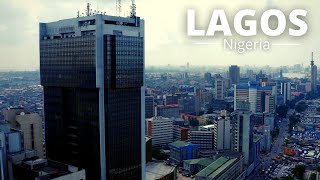 Lagos City 4K  Drone Footage of Lagos Nigeria Skyline  Ultra HD [upl. by Rehpetsirhc533]