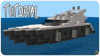 Minecraft How to build a Yacht in Minecraft  Minecraft Yacht Tutorial [upl. by Nobile122]