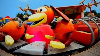 Slinky Dog Zigzag Spin  Disneyland Paris HD Toy Story Playland [upl. by Meill164]