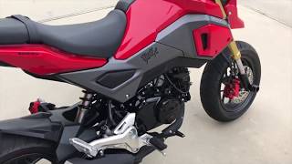 2018 Honda Grom Yoshimura RS2 vs Stock Exhaust [upl. by Terraj]