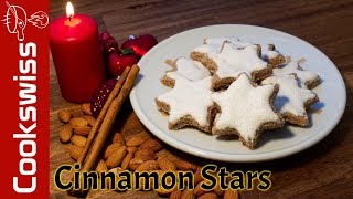 Cinnamon Stars quotZimtsternequot Christmas Cookies [upl. by Aneloc]