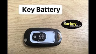 Key Battery Vauxhall Astra K HOW TO flip Key [upl. by Tews]