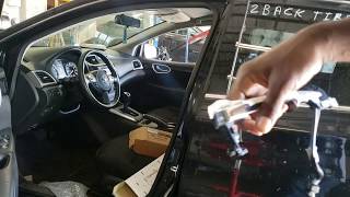 Nissan Sentra front door handle with intelligent key replacement [upl. by Droffig]