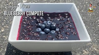 Sugar Free Blueberry Compote Recipe  How To Make Blueberry Compote [upl. by Araccot896]