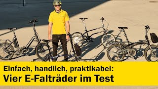 Vier ElektroFalträder im Test  ÖAMTC auto touring [upl. by Mehsah]