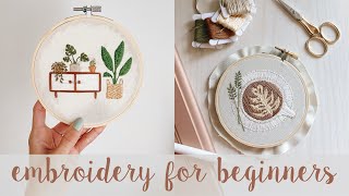 HOW TO FINISH YOUR EMBROIDERY PROJECTS  embroidery for beginners  easy step by step tutorial [upl. by Lhadnek]