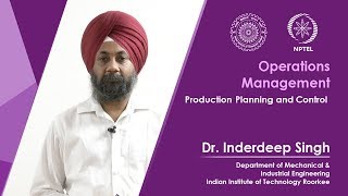 Lecture 26 Production Planning and Control [upl. by Aneetak315]