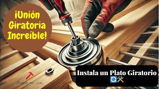 Como instalar herraje plato giratorio para mobiliario [upl. by Htrap]