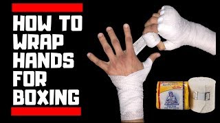 How To Put On Boxing Hand Wraps Everlast 120quot [upl. by Llennod]