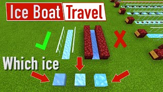 A NEW Minecraft Ice Boat Racing Track [upl. by Katalin]