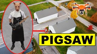 YOU WONT BELIEVE WHAT MY DRONE CAUGHT AT THE EXPERIMENTAL FARM  PIGSAW CAUGHT ON DRONE IN REAL LIFE [upl. by Htennek]