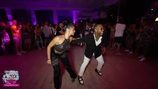 Salsa social dancing  Croatian Summer Salsa Festival 2023 [upl. by Anyk87]