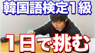 【徹底検証】1日猛勉強して韓国語検定1級に挑戦してみた [upl. by Gally894]