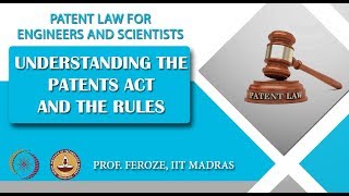 Understanding the Patents Act and the Rules [upl. by Steffie338]