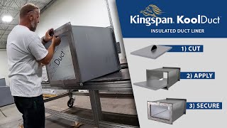 Easy to Install Rigid Duct Liner  Kingspan KoolDuct Phenolic Duct Insulation Installation [upl. by Good]