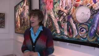 Ronnie Wood  RAW INSTINCT  Castle Fine Art Gallery [upl. by Alaek652]