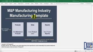 Raw Materials Inventory Planning Spreadsheet Manufacturing Spreadsheet Excel Template [upl. by Kimball]