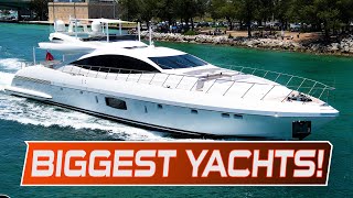 25 BIGGEST amp MOST EXPENSIVE Yachts at Haulover Inlet [upl. by Icul655]