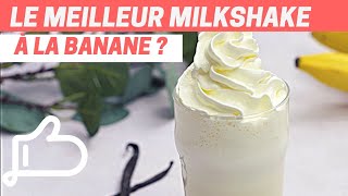 MILKSHAKE BANANE onctueux en 4 étapes  Recette express [upl. by Neret]