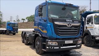 Tata Prima 5530S LX Tractor Trailer 2023 ₹46 lakh  Reallife review [upl. by Hareema]