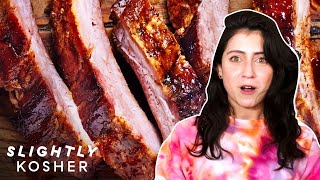 Tess Makes Her Mom’s Favorite Jewish Holiday Beef Brisket  Slightly Kosher [upl. by Sanoj567]