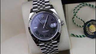 Rolex Datejust 41 126334 Wimbledon Unboxing Video [upl. by Cusack]