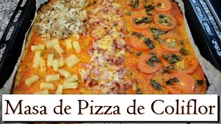 Masa de Pizza de Coliflor Las Recetas del Hortelano [upl. by Budde482]