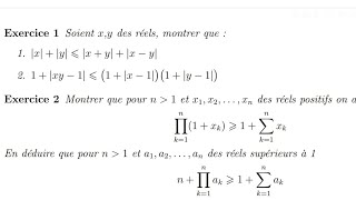 TD N°1 analyse 1 exercice 1 et 2 S1 TD ibn tofail  SMPC SMIA ENSA MIPC MI [upl. by Slin566]