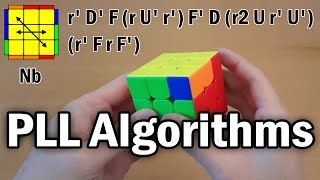 New Rubiks Cube All 21 PLL Algorithms amp Finger Tricks [upl. by Eldon]