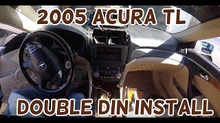 2004 2005 2006 2007 2008 Acura TL Radio Install Double Din Aftermarket Stereo DIY [upl. by Gustin343]