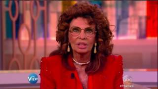 Sophia Loren interview The View 03 18 16 [upl. by Chappie246]