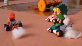 Mario Kart Stop Motion  Kalimari Desert 2 [upl. by Aynnek]