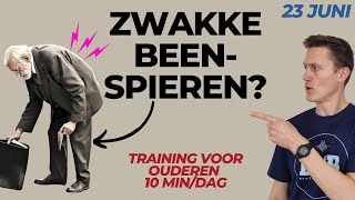 ZWAKKE BEENSPIEREN zorgen voor MEER PROBLEMEN dan je denkt Benen trainen voor 60plussers [upl. by Ybloc]