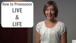 How to pronounce LIVE and LIFE ɪv amp laɪf  American English Pronunciation Lesson [upl. by Louth]