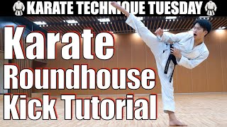 Karate Roundhouse KickMawashi Geri Tutorial｜Karate Technique Tuesday Episode 5 [upl. by Latsyk491]