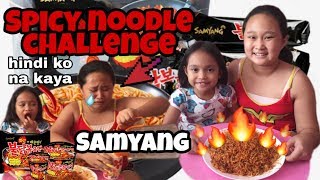 SPICY NOODLE CHALLENGE Philippines  Kaya Ba Ng 6 Years Old  Laptrip [upl. by Ecinaej840]