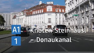 A A1B1 Wiener Straße Knoten Steinhäusl  Donaukanal Straße [upl. by Atsillac846]