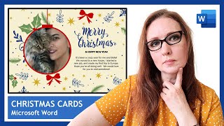 Create Christmas Cards in Microsoft Word  Free and EasytoUse Holiday Card Templates [upl. by Aitnauq672]