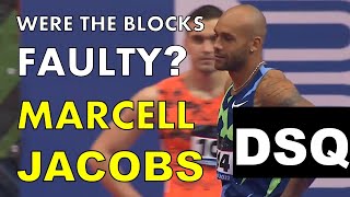 Marcell Jacobs disqualified in false start mayhem  Jan Volko 669  Belgrade 2022 [upl. by Seigler]