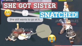 Getting Dragged By Kids in Roblox BADDIES Edition pt2 DRAGGING JAMES CHARLES [upl. by Ahsienyt]