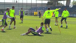 Cristiano Ronaldo completed Mondays training session with the group [upl. by Ardnuaet]