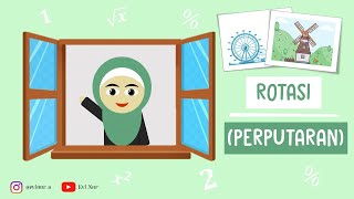 ROTASI PERPUTARAN  TRANSFORMASI GEOMETRI [upl. by Irol]