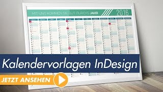 InDesign Tutorial Kalendervorlagen individuell und einfach anpassen [upl. by Giorgi]