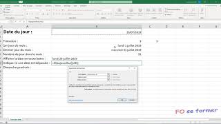 Excel  calcul sur une date [upl. by Hawker]